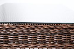 "Асти" лаунж-зона из искусственного ротанга на 4 персоны, цвет коричневый