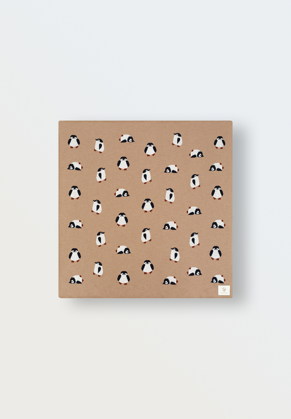 Плед вязаный Simple (пингвины)