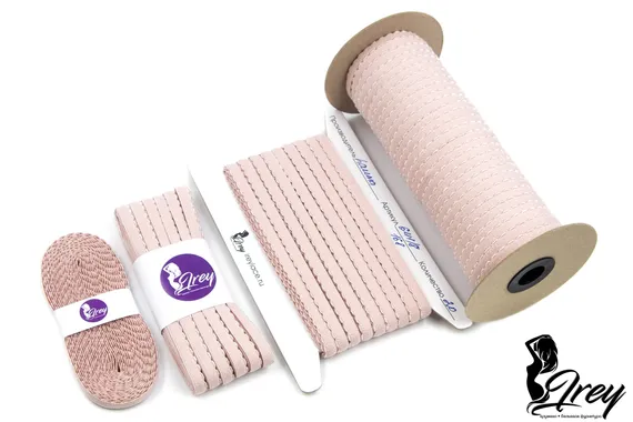 168 641/8 Резинка отделочная Lauma 8 мм, серебристый пион 168