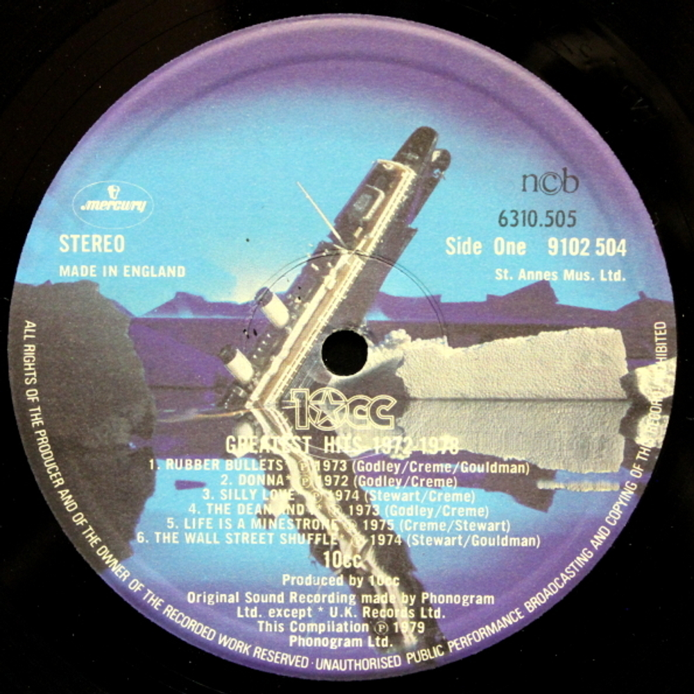 10cc / Greatest Hits 1972-1978 (LP)