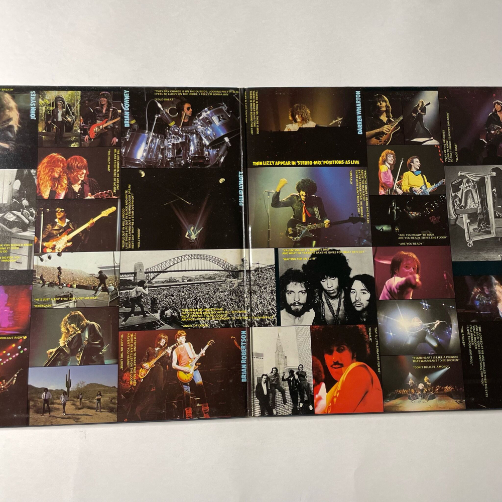 Винтажная виниловая пластинка LP Thin Lizzy Life Live (UK 1983)