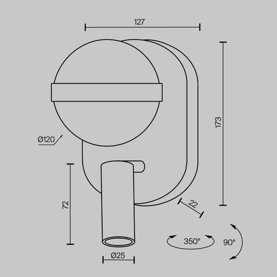 Бра Maytoni MOD441WL-L8B3K