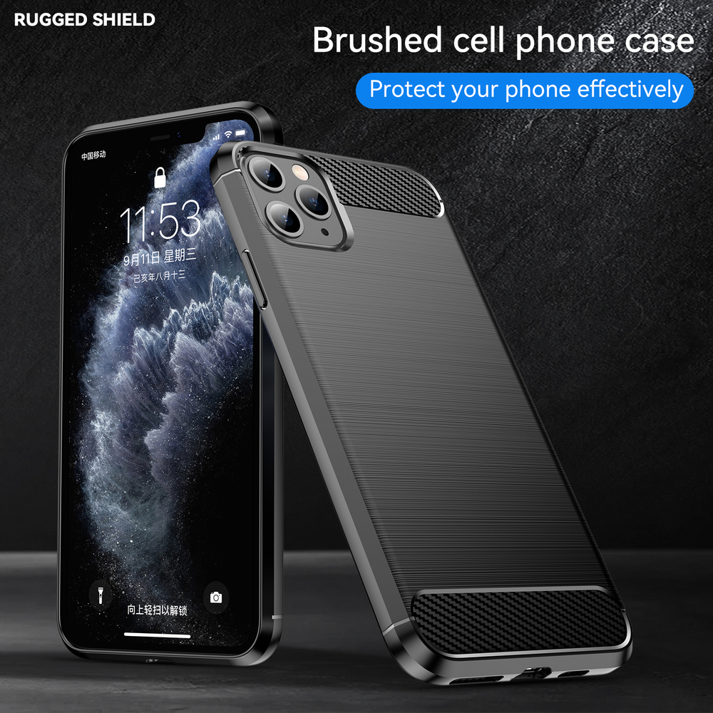 Чехол для iPhone 11 Pro цвет Black (черный), серия Carbon от Caseport