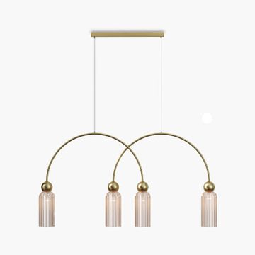 Подвесной светильник 4*Е14 MOD302PL-04CG золото/коньячный Antic Modern Maytoni