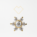 Flower bezel tops
