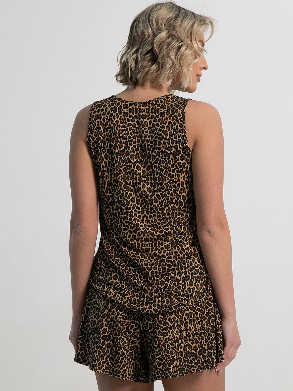 Костюм домашний с шортами Мила (лео) К15223-1М LT Collection