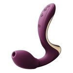 Фиолетовый вибромассажёр для зоны G с пульсацией, вакуумной стимуляцией и функцией нагрева Zalo Talis G-Spot PulseWave Vibrator Velvet Purple