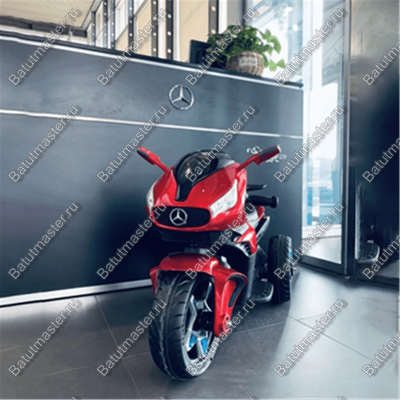 Детский электромотоцикл "Mercedes" красный