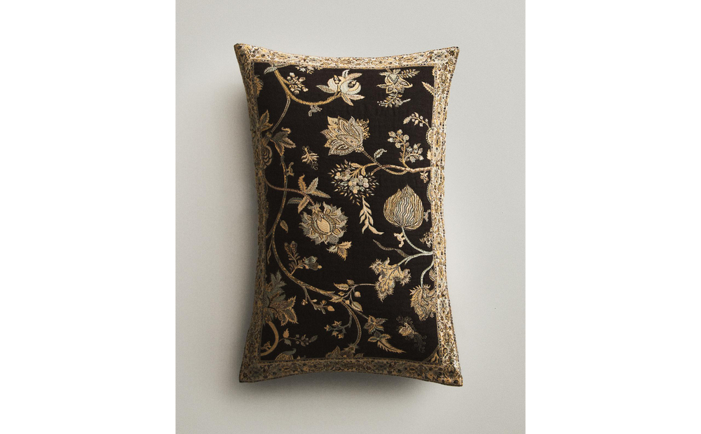 Zara Home наволочка декоративная из хлопка, коричневый, 40x60 см · 5334/008