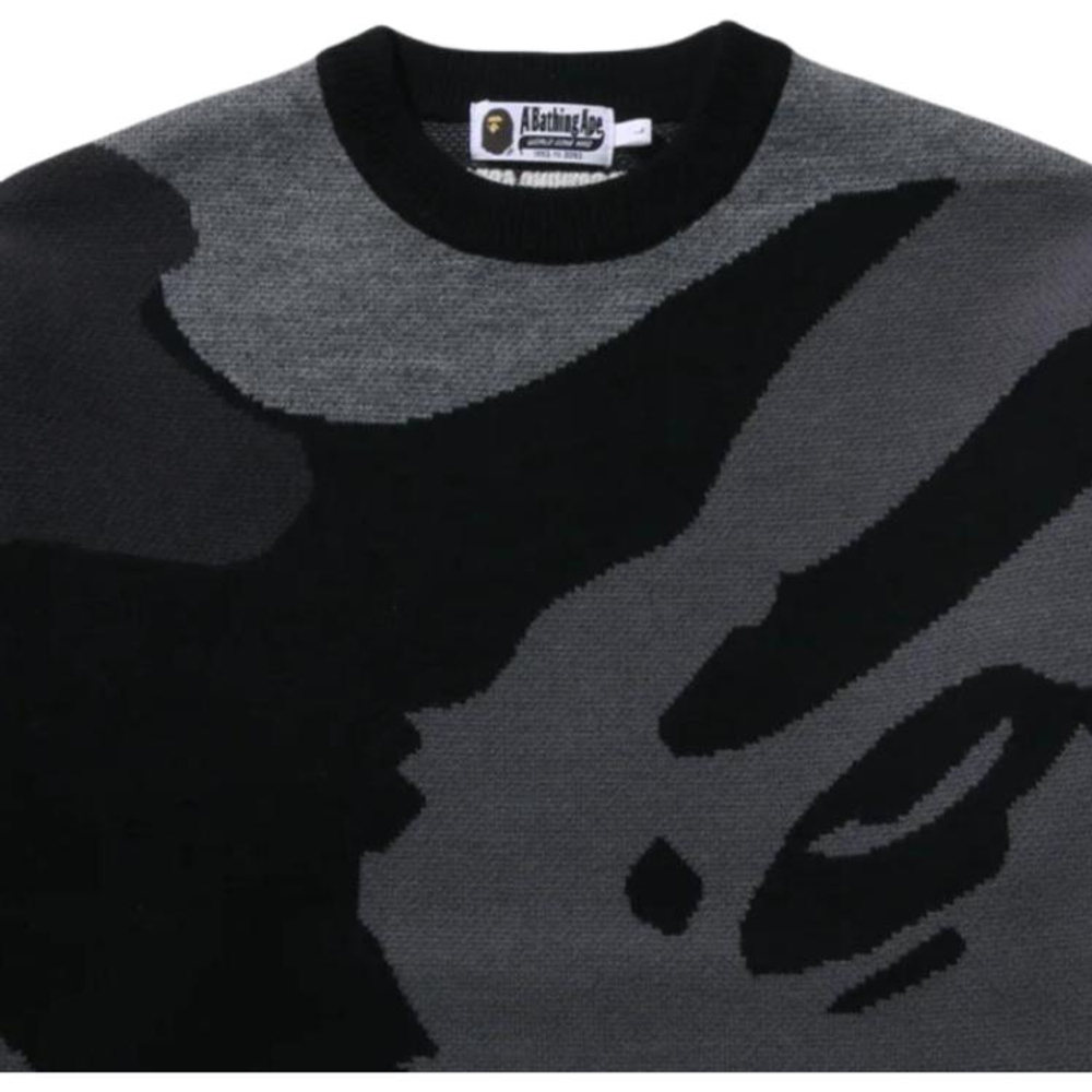 A Bathing Ape Bathing Ape Fw25 Sweater черный