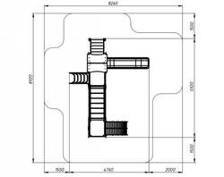 Детский игровой комплекс Лукоморье ДИК 2.25.09-01 H=1200