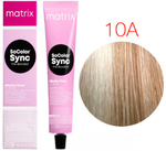 Matrix Краска для волос без аммиака SoColor Sync Pre-Bonded 10А Очень-очень светлый блондин пепельный, 90мл