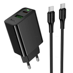 Hoco CS94A Leader PD20W+QC3.0 зарядное устройство набор (Type-C на Type-C)