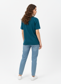 Футболка унисекс 03, цвет изумруд