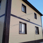 Сайдинг МЕТАЛЛ ПРОФИЛЬ Lбрус-15х240 (ПЭ-01-8017-0.45) Шоколадно- коричневый