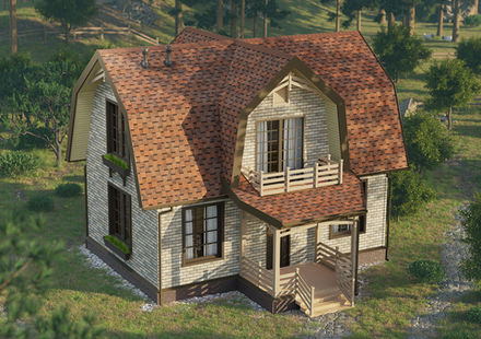 Ламинированная черепица Docke Серия Dragon Lux, Кофе 2.38м2