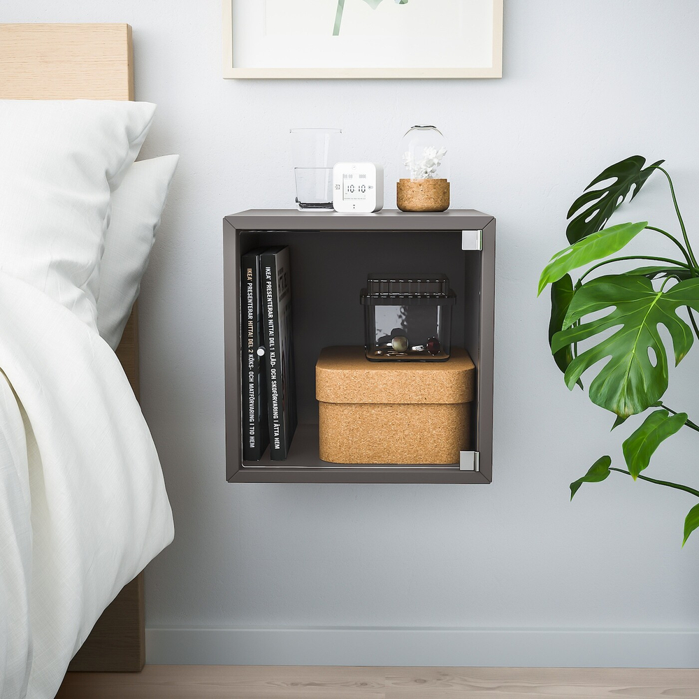 Навесной шкаф IKEA EKET (ЭКЕТ), Темно-серый, 35х35х35 см