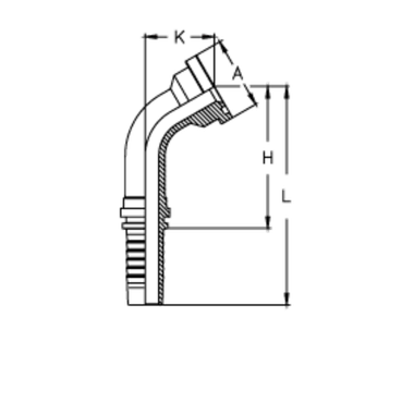 Фитинг DN 20 SFL 1 44.5 (60) CS