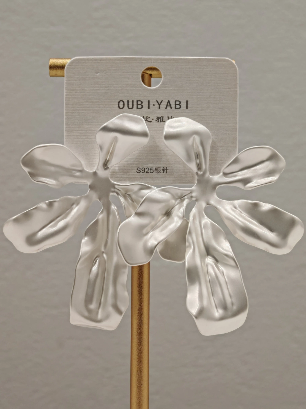 Серьги Oubi Yabi «Жемчужный цветок» Pearl