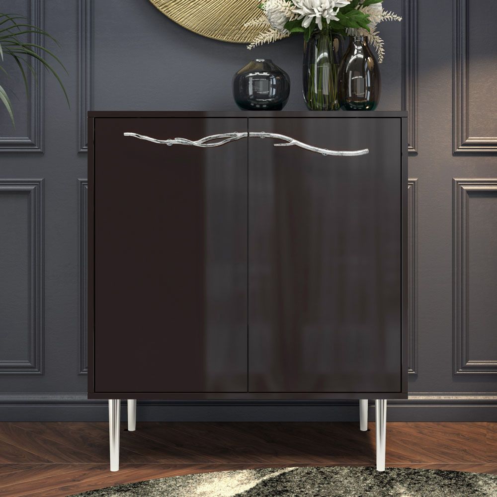 Комод Арт Колор Стайл Сильвер с 2 полками Терпкий коричневый