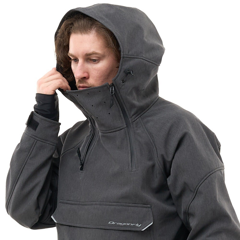 КУРТКА-АНОРАК СНОУБОРДИЧЕСКАЯ DRAGONFLY UKTUS MAN GRAPHITE MELANGE