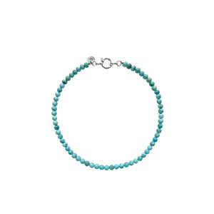 Колье из бусин камня  ( howlite turquoise )