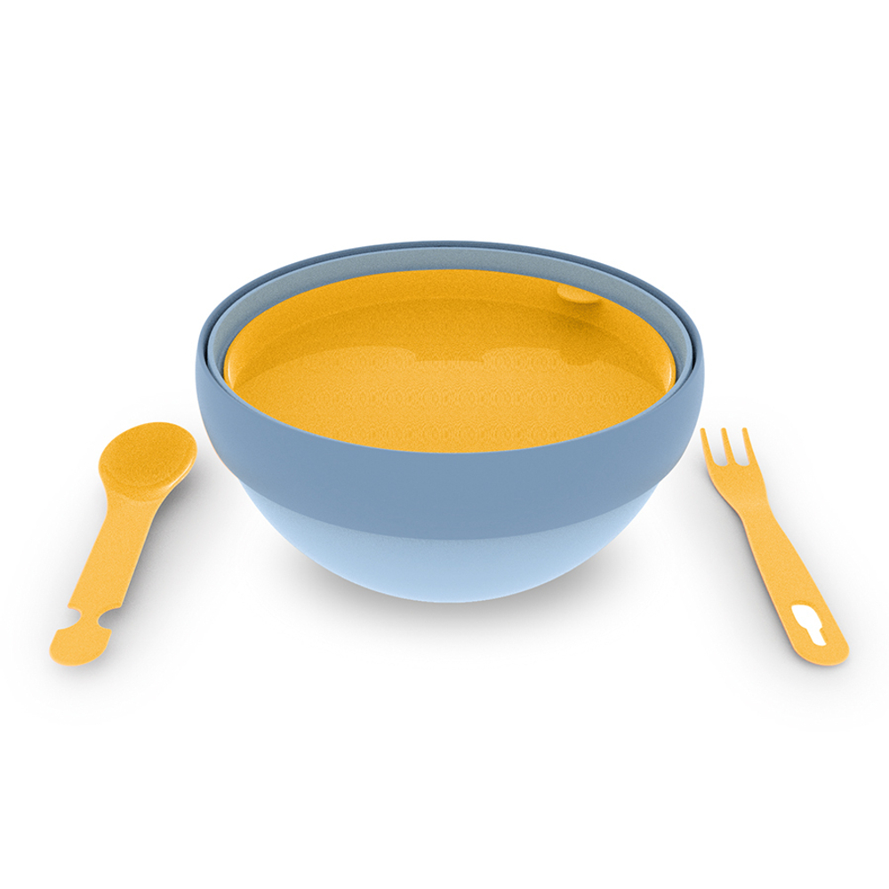 Ланч-бокс для салатов zero chilled, синий