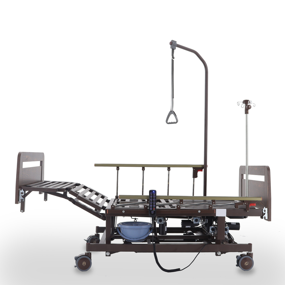 Кровать электрическая Med-Mos DB-11А (ЛДСП венге) с регулировкой высоты ложемента