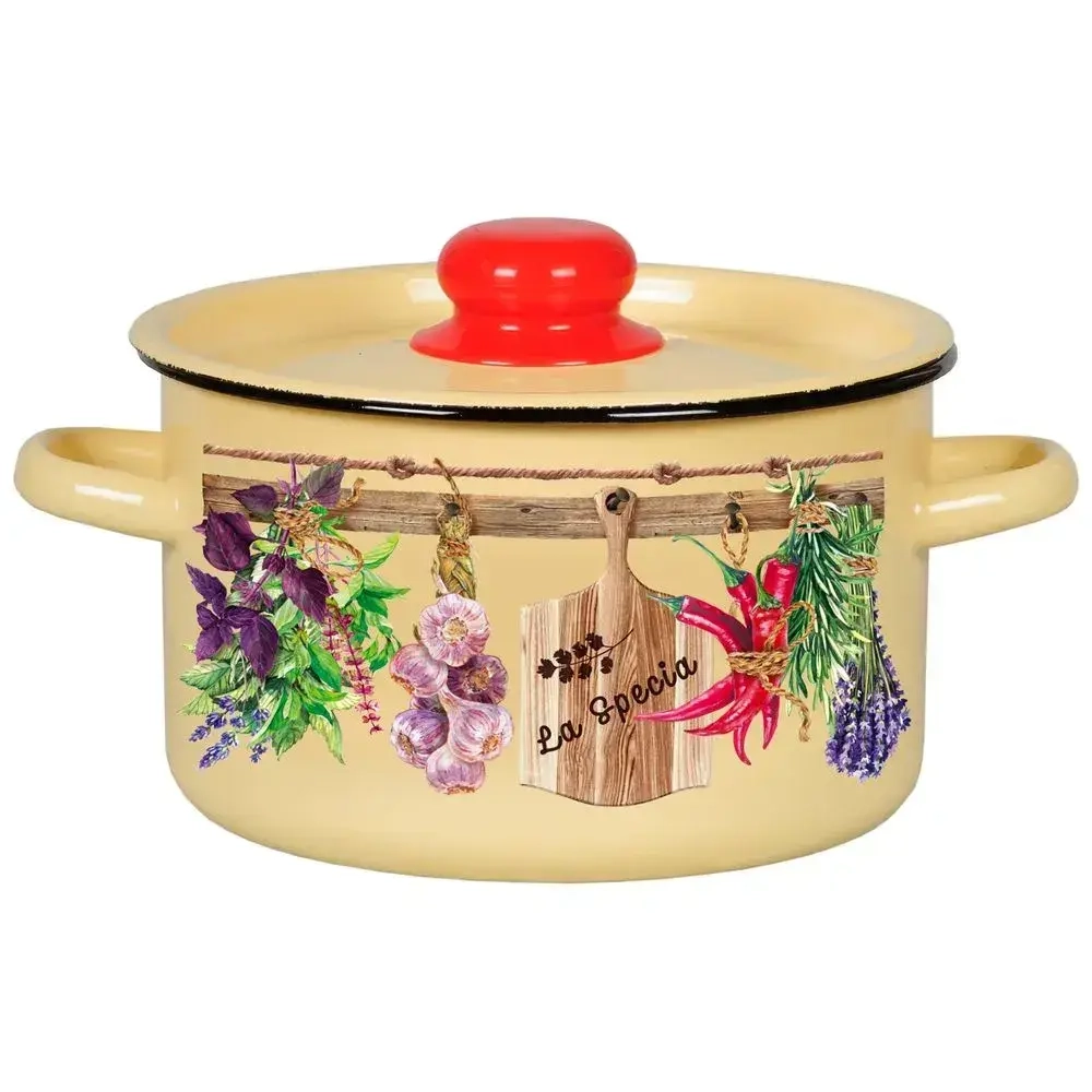 Кастрюля эмал цил La Speсio 4,5л ТМ Appetite