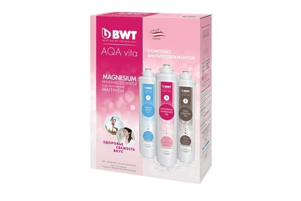 Комплект сменных фильтроэлементов для фильтра AQA vita Magnesium, BWT P276P00