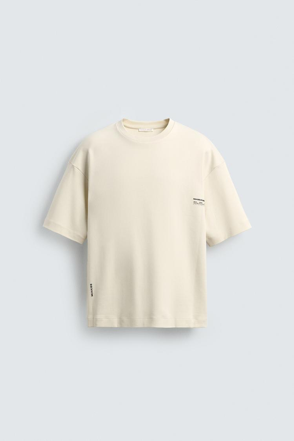 ZARA ТОЛСТОВКА ИЗ ИНТЕРЛОКА С ФОТОПРИНТОМ, БЕЖЕВЫЙ