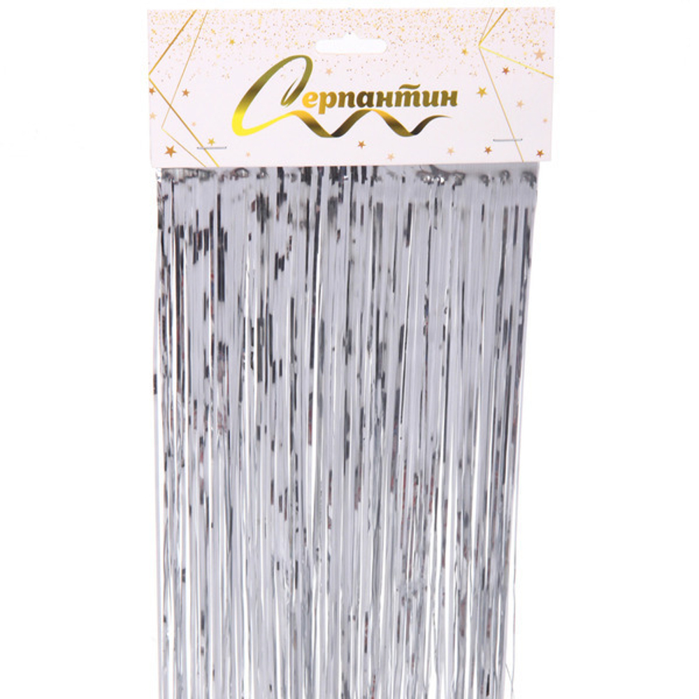 Дождик 2 м «Глянцевый стиль», серебро