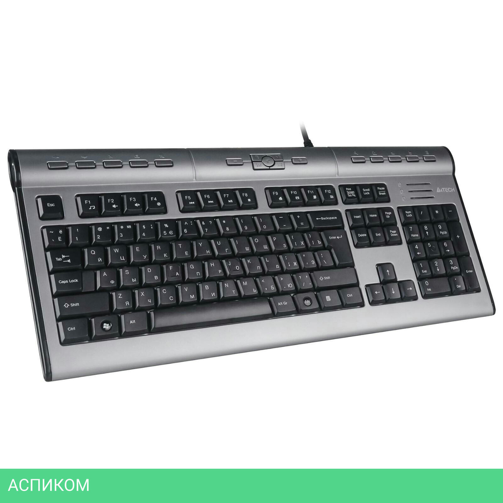 Клавиатура A4Tech KLS-7MUU серебристый