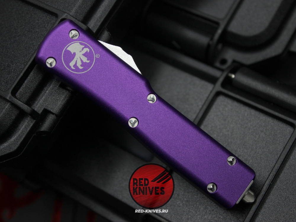 Нож Microtech UTX-70 A+++ Purple Standard S/E - клинок апокалиптик