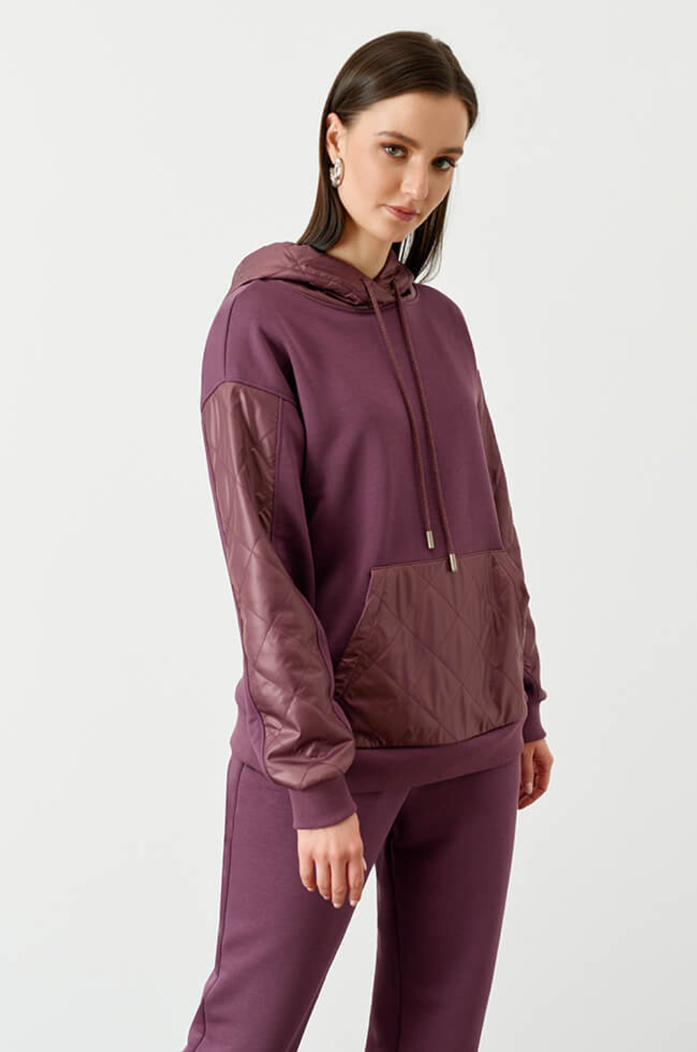 22719 Джемпер женский (пепельно-бордовый)