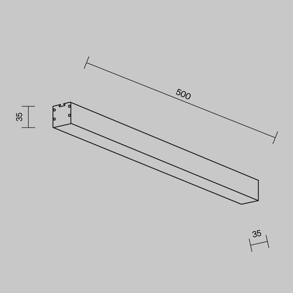 Линейный светильник Technical LL311002