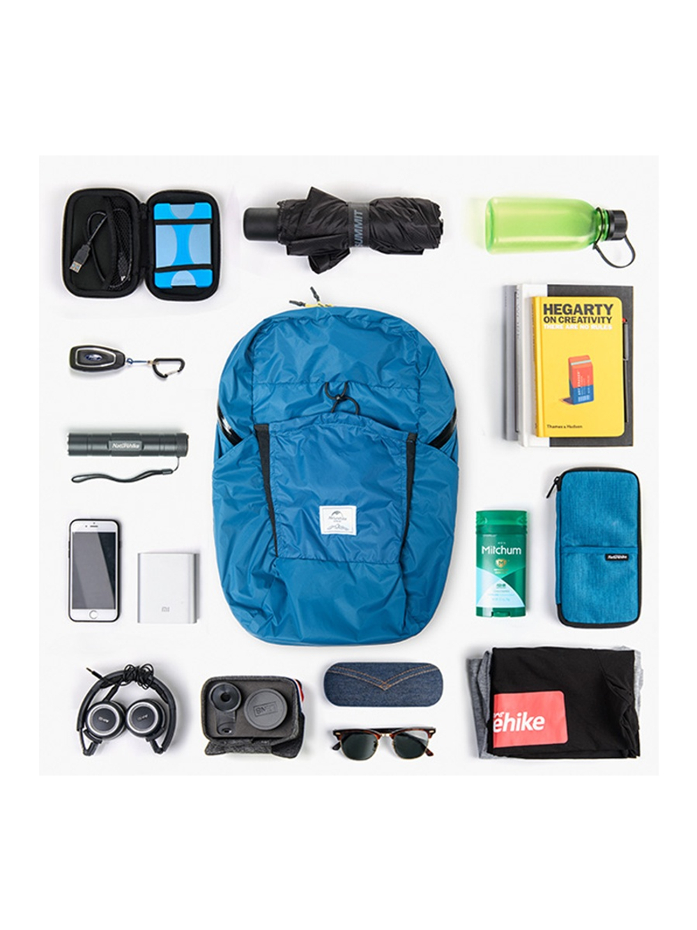Рюкзак Naturehike NH17A017-B 22 л компактный ультралегкий синий