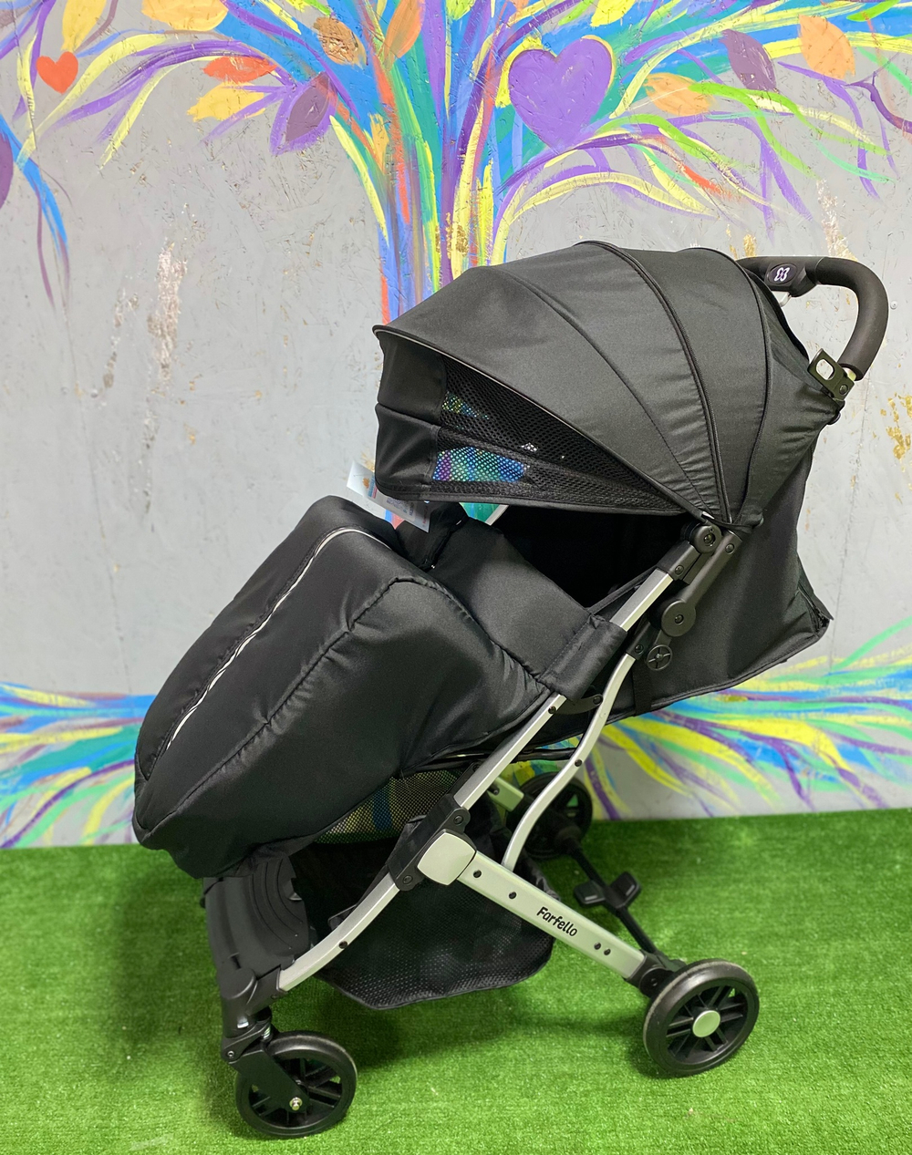 Коляска прогулочная Farfello Comfy Go, черный Артикул: CG-35