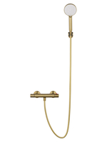 Смеситель для душа с термостатом WONZON & WOGHAND INN 5, Брашированное золото (WW-B2005-A-BG)