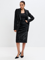 Юбка Сандра из экокожи в оттенке опал