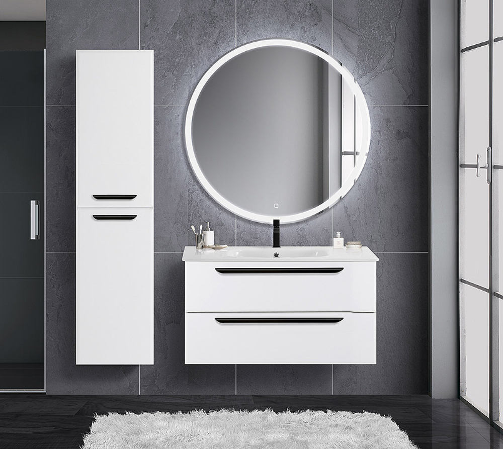 Тумба под раковину Cezares Eco-Cer 80 ECO-CER-800-2C-SO-BO подвесная Bianco Opaco