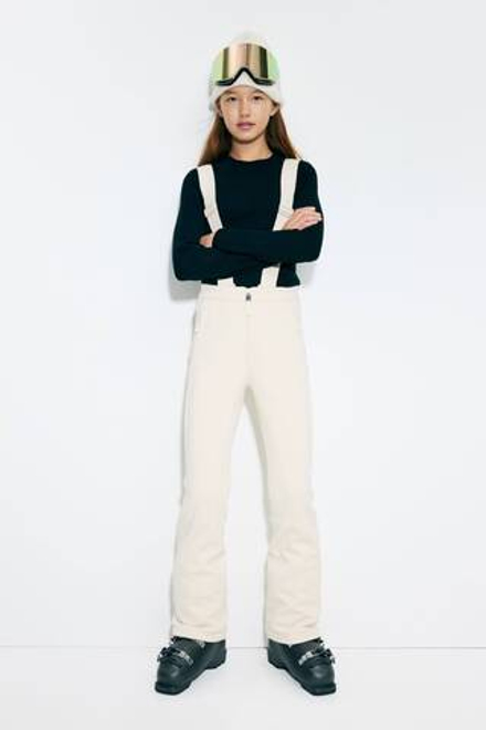 H&M Водоотталкивающие горнолыжные брюки, кремовый