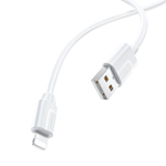 Кабель USB - Lightning BOROFONE BX55 Silicone (белый) 1м