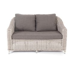 "Кон Панна" диван из искусственного ротанга двухместный, цвет бежевый