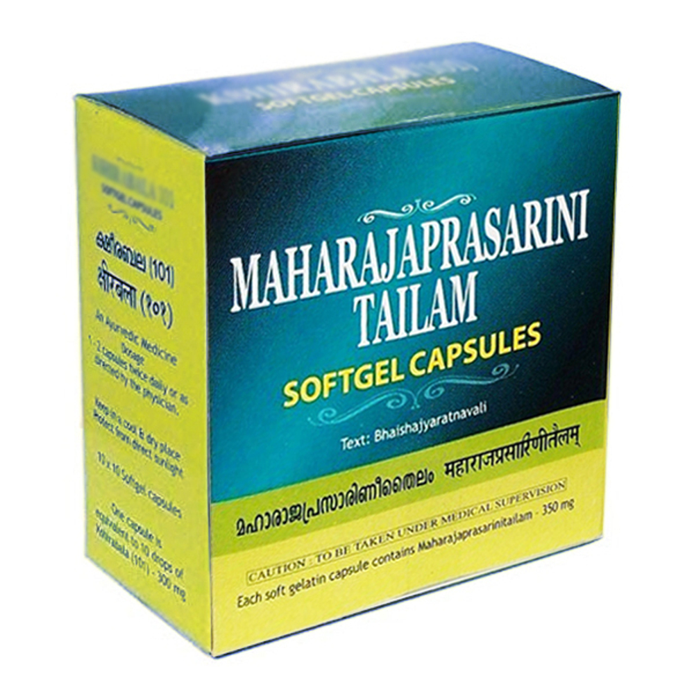 Махараджапрасарини Тайлам Арья Вадья Сала (Maharajaprasarini Thailam Arya Vaidya Sala), 100 капсул