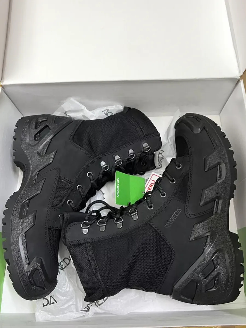 Ботинки тактические Vaneda V-Clutch 1203 On Duty чёрные облегчённые летние