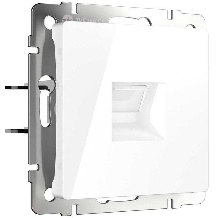 Телефонная розетка RJ-11 Werkel белый W1182001 4690389155383