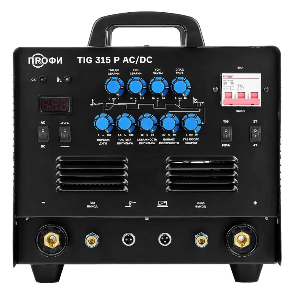 ПТК TIG 315P AC/DC ПРОФИ импульс сварочный инвертор tig 005.200.403