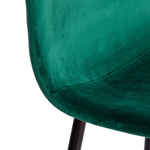 Стул BREEZE (mod. 4724) Велюр/металл , 44 х 53 х 87 см, Emerald (изумрудный) HLR56 / черный