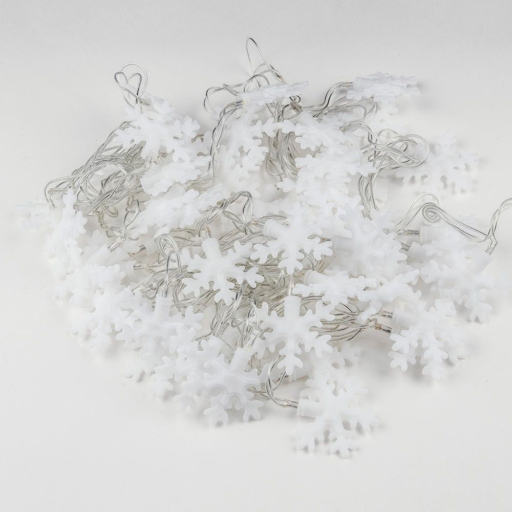 ULD-S0700-050-DTA MULTI IP20 SNOWFLAKES-3 Гирлянда светодиодная с контроллером Снежинки-3. 50 светодиодов. 7 м. разноцветная. IP20.провод прозрачный